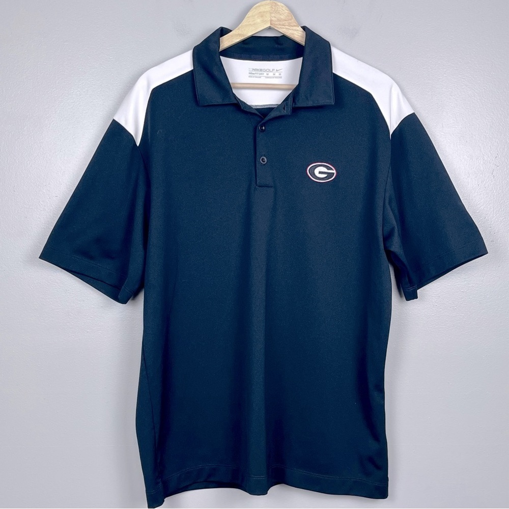 Nike Golf Men's Fit Dry Georgia Bulldogs Logo Performance Polo Size M; Football